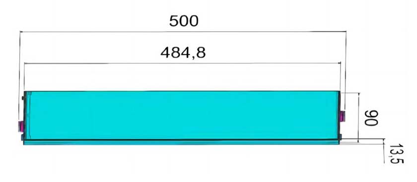 比亞迪刀片Cbv4A3.2V69.2AH電動機磷酸鐵鋰電池電芯尺寸大小 比亞迪刀片Cbv4A3.2V69.2AH電動機磷酸鐵鋰電池電芯尺寸大小