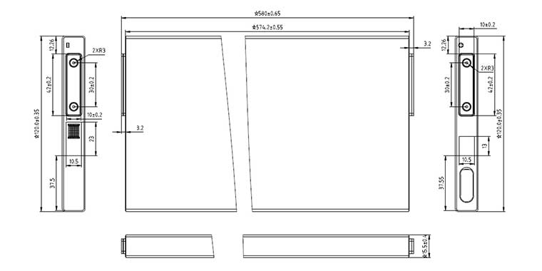 蜂巢3.2V 133.5Ah 電動車鋰離子磷酸鐵鋰刀片電池尺寸 蜂巢3.2V 133.5Ah 電動車鋰離子磷酸鐵鋰刀片電池尺寸