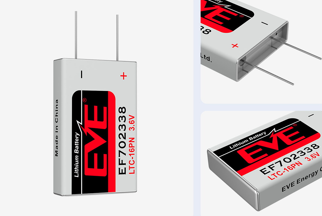 EVE EF702338 LTC - 16PN 3.6V 1600mAh亞硫酰氯鋰電池詳情