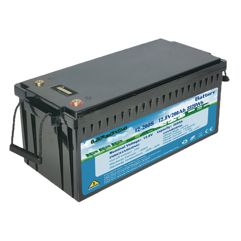 12.8V磷酸鐵鋰電池 260AH太陽能光伏供電大容量儲能組代鉛酸電池