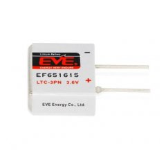 EVE EF651615鋰/亞硫酰氯3.6V 400mAh LTC - 3PN一次性鋰亞硫酰氯電池